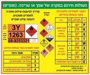 שלט לפענוח מרכיבי פעילות למקרה חירום