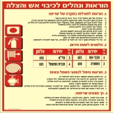 הוראות ונהלים לכיבוי אש והצלה