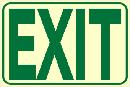 שלט "EXIT" פולט אור
